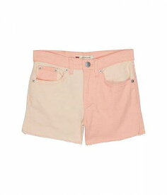 送料無料 リーバイス Levi&#039;s(R) Kids 女の子用 ファッション 子供服 ショートパンツ 短パン High-Rise Denim Shorty Shorts (Big Kids) - Peach Pearl