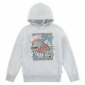 送料無料 リーバイス Levi&#039;s(R) Kids 男の子用 ファッション 子供服 パーカー スウェット Graphic Pullover Hoodie (Big Kids) - Light Gray Heather