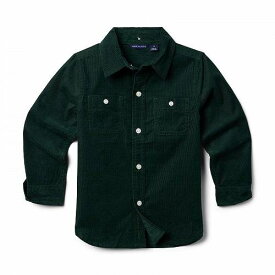 送料無料 Janie and Jack 男の子用 ファッション 子供服 ボタンシャツ Cord Button-Up Shirt (Toddler/Little Kids/Big Kids) - Green