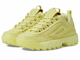 送料無料 フィラ Fila レディース 女性用 シューズ 靴 スニーカー 運動靴 Disruptor II Premium - Tender Yellow/Tender Yellow/Tender Yellow