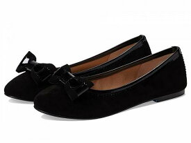 送料無料 フレンチソール French Sole レディース 女性用 シューズ 靴 フラット Blair - Black Suede/Patent