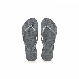 送料無料 ハワイアナス Havaianas Kids 女の子用 キッズシューズ 子供靴 サンダル Slim Flip Flop Sandal (Toddler/Little Kid/Big Kid) - Steel Grey