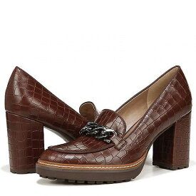送料無料 ナチュラライザー Naturalizer レディース 女性用 シューズ 靴 ローファー ボートシューズ Callie-Moc - Brown Croc Leather