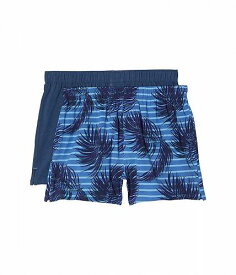 送料無料 トミーバハマ Tommy Bahama メンズ 男性用 ファッション 下着 2-Pack Knit Boxers - Leaves Stripe