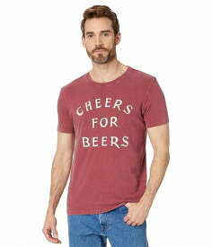 送料無料 ラッキーブランド Lucky Brand メンズ 男性用 ファッション Tシャツ Cheers Shirt - Ruby Wine