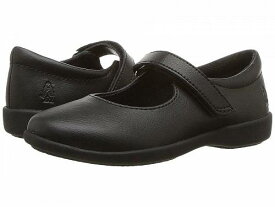 送料無料 ハッシュパピーズ Hush Puppies Kids 女の子用 キッズシューズ 子供靴 フラット Lexi (Toddler/Little Kid) - Black Leather