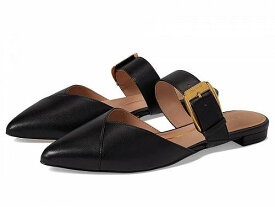 送料無料 コールハーン Cole Haan レディース 女性用 シューズ 靴 フラット Vandam Buckle Mule - Black Leather