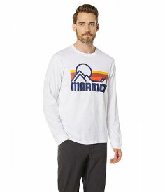 送料無料 マーモット Marmot メンズ 男性用 ファッション Tシャツ Coastal Tee Long Sleeve - White