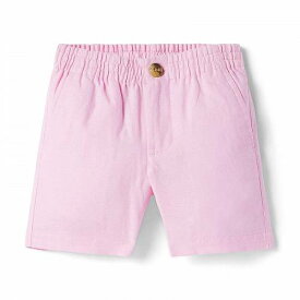 送料無料 Janie and Jack 男の子用 ファッション 子供服 ショートパンツ 短パン Linen Pull-On Shorts (Toddler/Little Kids/Big Kids) - Pink
