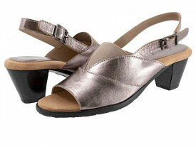 送料無料 トロッターズ Trotters レディース 女性用 シューズ 靴 ヒール Mavis - Pewter Metallic