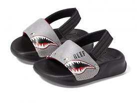 送料無料 リーフ Reef Kids 男の子用 キッズシューズ 子供靴 サンダル Little One Slide (Infant/Toddler/Little Kid) - Flying Sharks