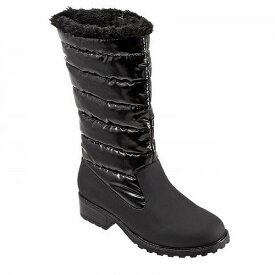 送料無料 トロッターズ Trotters レディース 女性用 シューズ 靴 ブーツ スノーブーツ Benji High - Black Patent/Veg Calf Leather