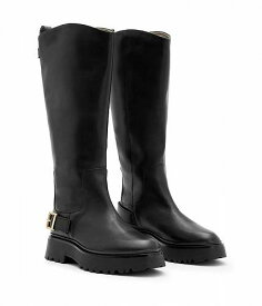 送料無料 AllSaints レディース 女性用 シューズ 靴 ブーツ アンクル ショートブーツ Opal Pull-On Boot - Black