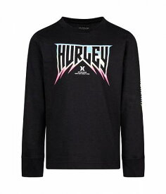 送料無料 ハーレー Hurley Kids 男の子用 ファッション 子供服 Tシャツ Long Sleeve Wave Tallica Graphic T-Shirt (Little Kids) - Black