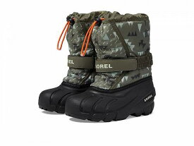 送料無料 ソレル SOREL Kids キッズ 子供用 キッズシューズ 子供靴 ブーツ スノーブーツ Flurry(TM) Print (Toddler/Little Kid) - Stone Green/Black