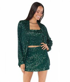 送料無料 ショーミーユアムームー Show Me Your Mumu レディース 女性用 ファッション アウター ジャケット コート ブレザー Dance Blazer - Emerald Sequins