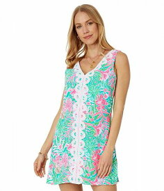 送料無料 リリーピューリッツァー Lilly Pulitzer レディース 女性用 ファッション ジャンプスーツ つなぎ セット Ronnie Romper - Amalfi Blue Leaf It Wild