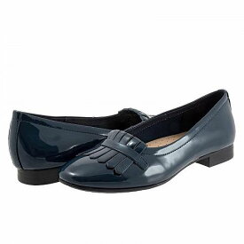 送料無料 トロッターズ Trotters レディース 女性用 シューズ 靴 フラット Greyson - Navy Patent