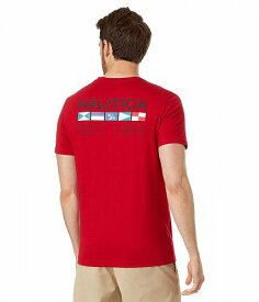 送料無料 ナウチカ Nautica メンズ 男性用 ファッション Tシャツ Sustainably Crafted Heritage Graphic T-Shirt - Nautica Red