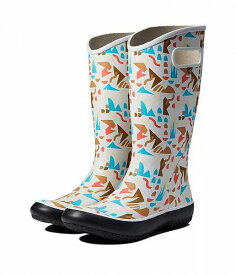 送料無料 ボグス Bogs レディース 女性用 シューズ 靴 ブーツ レインブーツ Rain Boot Sparse Geo - Light Gray Multi