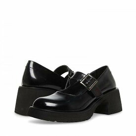 送料無料 スティーブマデン Steve Madden レディース 女性用 シューズ 靴 ローファー ボートシューズ Tulip Loafer - Black Patent