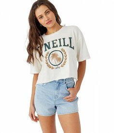 送料無料 オニール O&#039;Neill レディース 女性用 ファッション Tシャツ Collegiate - Winter White