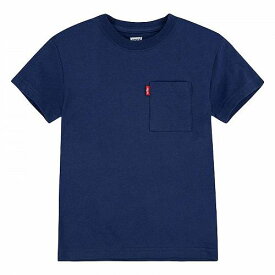 送料無料 リーバイス Levi&#039;s(R) Kids 男の子用 ファッション 子供服 Tシャツ One-Pocket T-Shirt (Little Kids) - Naval Academy