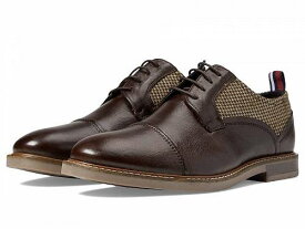 送料無料 ベンシャーマン Ben Sherman メンズ 男性用 シューズ 靴 オックスフォード 紳士靴 通勤靴 Birk Cap Toe - Brown Mix Leather/Textile