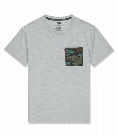 送料無料 リーバイス Levi&#039;s(R) Kids 男の子用 ファッション 子供服 Tシャツ Stay Loose Camo Pocket Tee (Big Kids) - Light Gray Heather