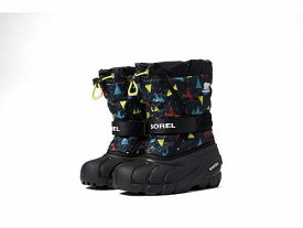 送料無料 ソレル SOREL Kids キッズ 子供用 キッズシューズ 子供靴 ブーツ スノーブーツ Flurry(TM) Print (Toddler/Little Kid) - Black/Black