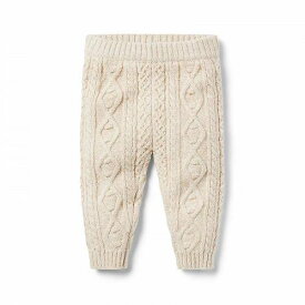 送料無料 Janie and Jack キッズ 子供用 ファッション 子供服 パンツ ズボン Cabled Sweater Pants (Infant) - Cream