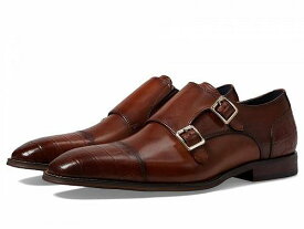 送料無料 ステーシーアダムス Stacy Adams メンズ 男性用 シューズ 靴 オックスフォード 紳士靴 通勤靴 Pierson Cap Toe Double Monk - Cognac