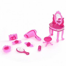 WonderPlay ジュエリー 宝飾品 Sets Pretend Play キッズ 子供 Vanity Table and Chair Beauty Mirror and Accesories Play Set with Fashion & ドレッサー　女の子おもちゃ　おしゃれ【送料無料】【代引不可】【あす楽不可】