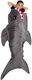 Silver Lilly Gray シャーク サメ Tail Plush Animal Sleeping Bag Novelty Blanket for キッズ 子供 アウトドア　寝袋　【送料無料】【代引不可】【あす楽不可】