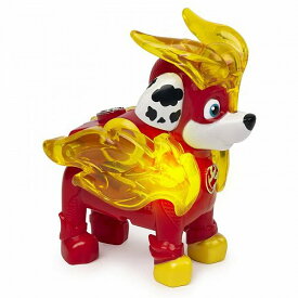 PAW Patrol Mighty Pups Charged Up Marshall Collectible Figure with ライトアップ Uniform パウパトロール　ニコロデオン　おもちゃ【送料無料】【代引不可】【あす楽不可】
