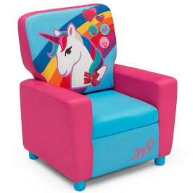 Delta Children デルタチルドレン JoJo Siwa ユース用 High Back Upholstered Chair by お子様専用ソファ　チェア　椅子 　【送料無料】【代引不可】【あす楽不可】