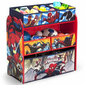 Marvel マーヴル スパイダーマン Multi-Bin Toy Organizer by Delta Children おもちゃ箱【送料無料】【代引不可】【あす楽不可】