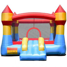 Gymax Inflatable Bounce House Castle Jumper Moonwalk Playhouse Slide Without Blower 大型遊具　バウンス ハウス トランポリン 【送料無料】【代引不可】【あす楽不可】