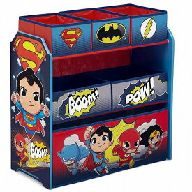 DC Comics DC Super Friends Multi-Bin Toy Organizer by Delta Children おもちゃ箱【送料無料】【代引不可】【あす楽不可】