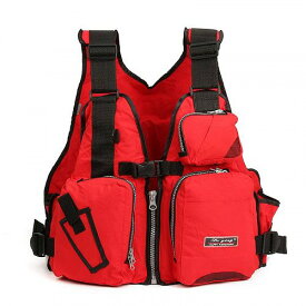 Nowornever シニア用 U niversal Breathable Fishing Life J acket Nylon EPE Outdoor Safety Life Vest Swimming セイリング Waistcoat with Multi-Pockets & 釣り　ベスト　フィッシング道具【送料無料】【代引不可】【あす楽不可】
