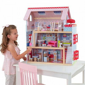 KidKraft キッズクラフト Chelsea Doll Cottage with 16 Accessories Included 大型　ドールハウス・ごっこ遊び【送料無料】【代引不可】【あす楽不可】