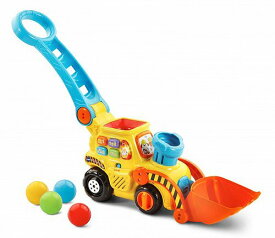 VTech Pop-a-Balls Push and Pop Bulldozer Toddler Learning Toy 知育玩具　英会話　英語 【送料無料】【代引不可】【あす楽不可】