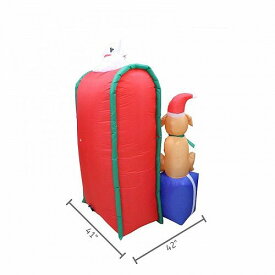 Impact Canopy Inflatable Outdoor Christmas Decoration 6 Feet Tall Lighted Mailbox with Dog クリスマス エアブロー エアバルーン 【送料無料】【代引不可】【あす楽不可】