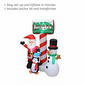 Impact Canopy Inflatable Outdoor Christmas Decoration 6 Feet Tall Lighted Snowman-Santa-Penguin クリスマス エアブロー エアバルーン 【送料無料】【代引不可】【あす楽不可】