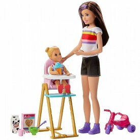 Barbie Skipper Babysitters Inc. 保育園　赤ちゃんお世話 Doll Feeding Toddler Doll and More バービーグッズ　人形・グッズ【送料無料】【代引不可】【あす楽不可】