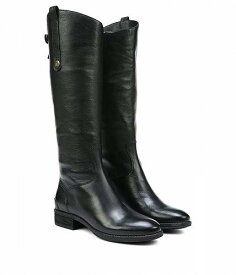送料無料 サムエデルマン Sam Edelman レディース 女性用 シューズ 靴 ブーツ ロングブーツ Penny 2 Wide Calf Leather Riding Boot - Black