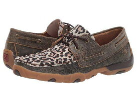 送料無料 Twisted X レディース 女性用 シューズ 靴 オックスフォード 紳士靴 通勤靴 WDM0057 - Distressed/Leopard
