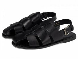 送料無料 アレン エドモンズ Allen Edmonds メンズ 男性用 シューズ 靴 サンダル Monaco Cross Band Sandal - Black Leather