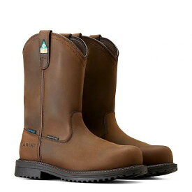 送料無料 アリアト Ariat メンズ 男性用 シューズ 靴 ブーツ ワークブーツ RigTEK II Waterproof Composite Toe Work Boots - Oily Distressed Brown