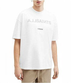 送料無料 AllSaints メンズ 男性用 ファッション Tシャツ Cutout Short Sleeve Crew - Optic White